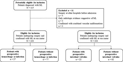 Preoperative complications in children with mesenteric lymphatic malformations: Incidence, risk factors and outcomes